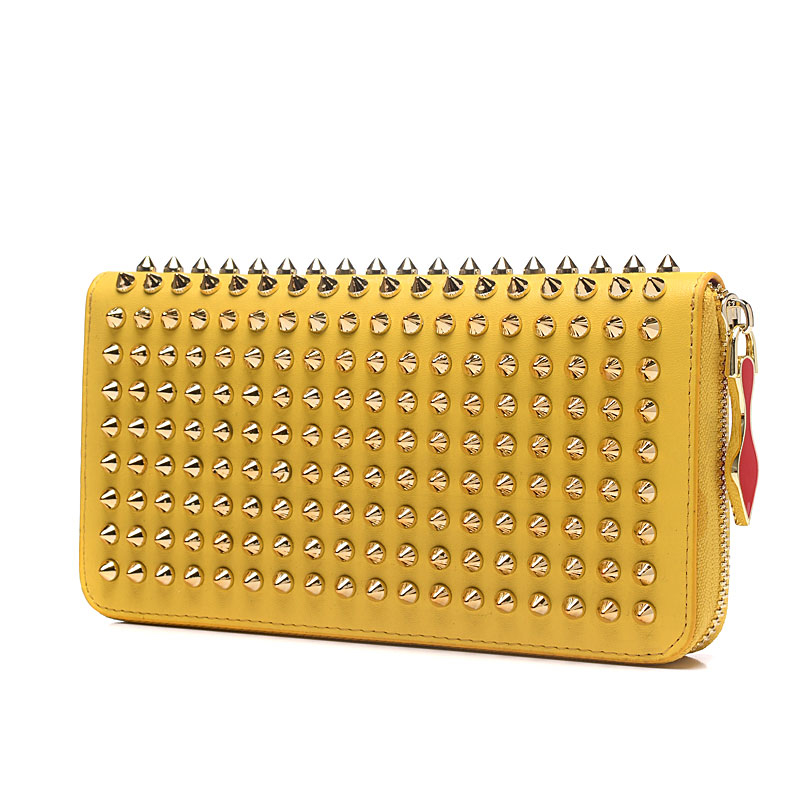 

Fashion spiked handbag fashion bags clutch,luxury design bag wallet/holder bages with zipper red soles Genuine leather rivet handbags square