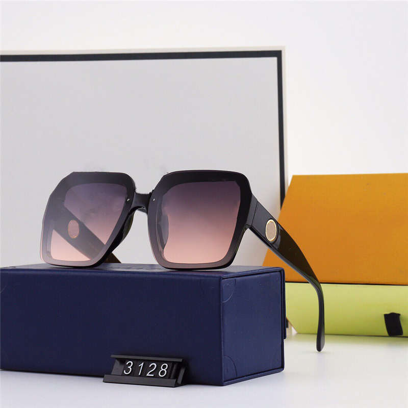 Lunettes de soleil 21SS Designers Protégez les yeux Anti-UV Grand Cadre Ultra Clear Clear Polarized Unisexe Sunglass Haute Qualité 5 couleurs