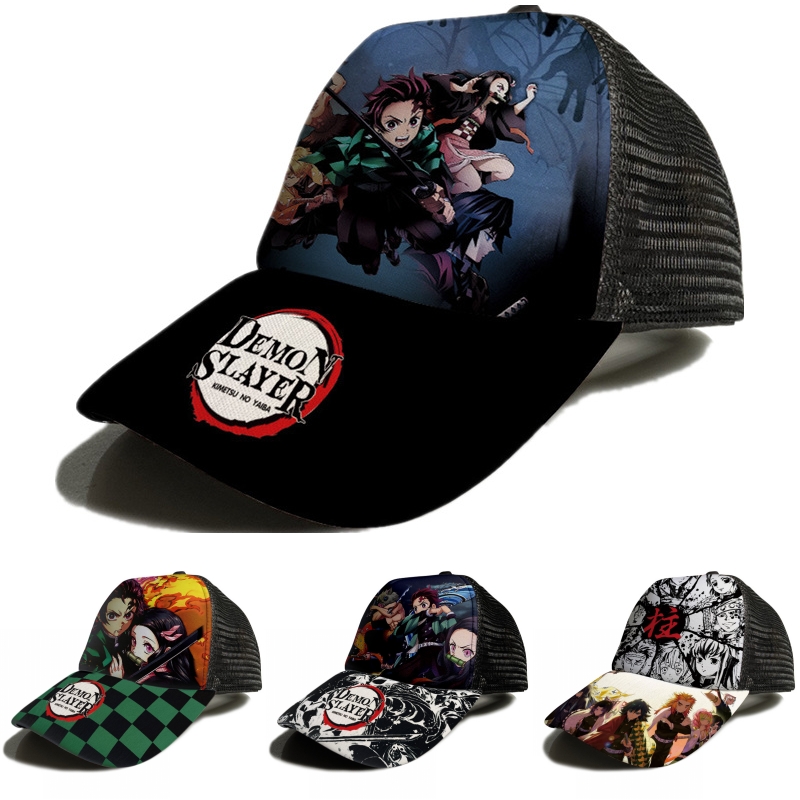 

Demon Slayer Kimetsu no Yaiba Cosplay Print Sun Hats Baseball Cap