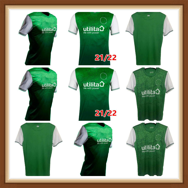 

2021 2022 Hibernian soccer jerseys Home Green Men Kit Football shirts HANLON McGINN DOIDGE NEWELL BOYLE NISBET STEVENSON HALLBERG Jersey 21 22