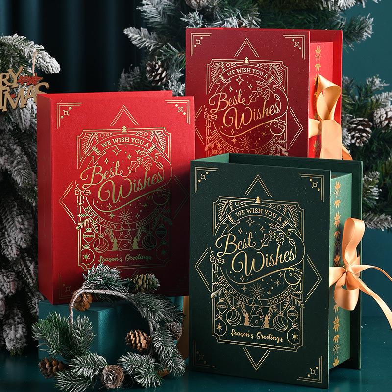 

Gift Wrap Christmas Eve Bronzing Packaging Box Children Or Guests Candy Package Decoration