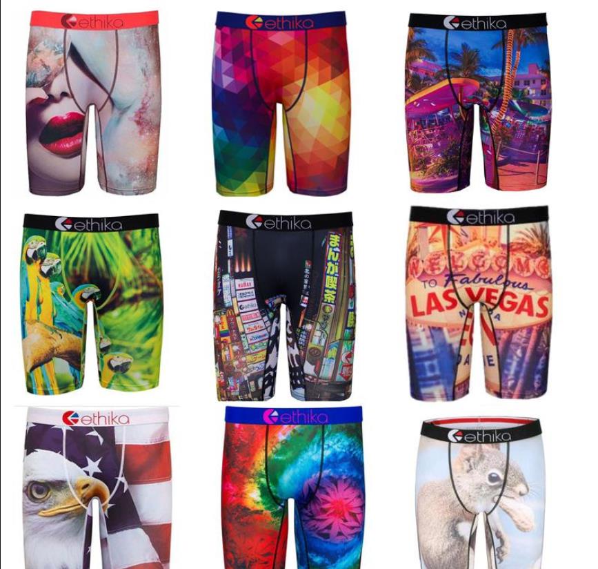 Ethika men's boxer underpants promotion casual style beach pants swimsuit underwear sports hip hop Street Boxer Shorts quick dry multicolor