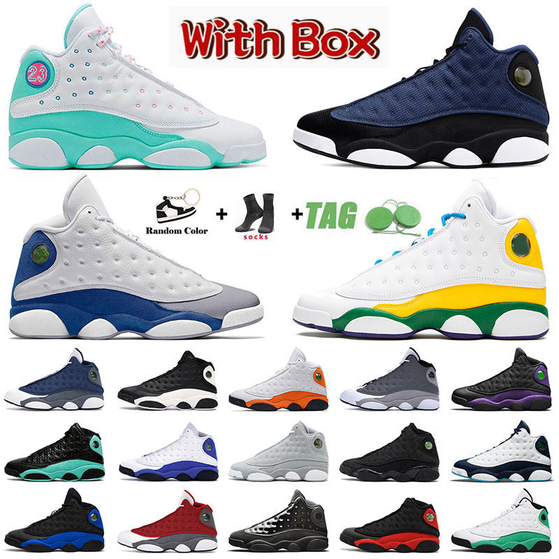 

Basketball Shoes 13 13s Sports Sneakers Brave Blue French XIII Houndstooth Lucky Green Lakers Obsidian Playground Black Cat Mens Womens Designer Trainers, 36-40 (2)