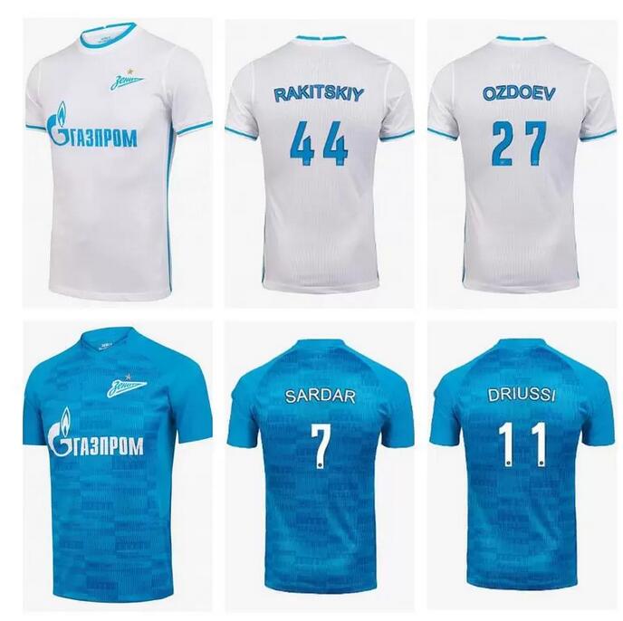 

2021 2022 FC Zenit Home Blue Soccer Jersey DZYUBA AZMOUN Football Shirts OZDOEV KOKORIN SANTOS BARRIOS Lovren Footbal ROBSON-KANU MALCOM, 21/22