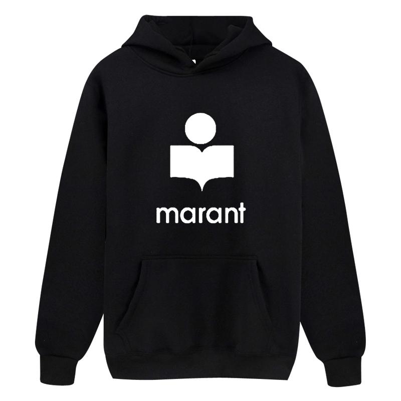 

Women's Hoodies & Sweatshirts 2021 Marant Fall Spring Clothes Fun Hooded Leisure Sweatwear Women China Tops Simple Strange Things, Black