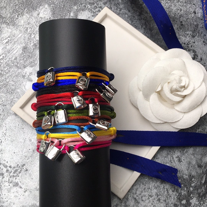 

Fashion Couple Bracelet Classic Product Lock Bracelet Rope Trend Personality Hand Rope Stainless Steel Bracelet Supply