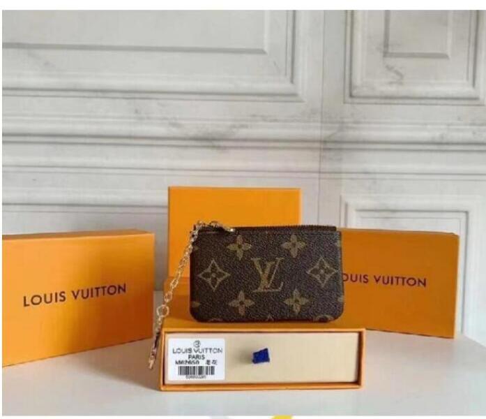 

GGLVLouisVitton YSLVUTTON KEY POUCH M62650 POCHETTE CLES Designer Coin Purse Keychains ring Credit Card Holder Luxury Mini Wallet shoulder Bag Charm, Pink