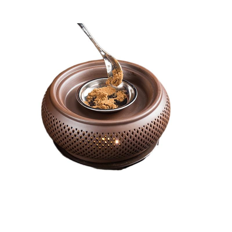 

Fragrance Lamps SEMDO Electric Incense Burner Timing Tempering Electronic Sandalwood Ceramic