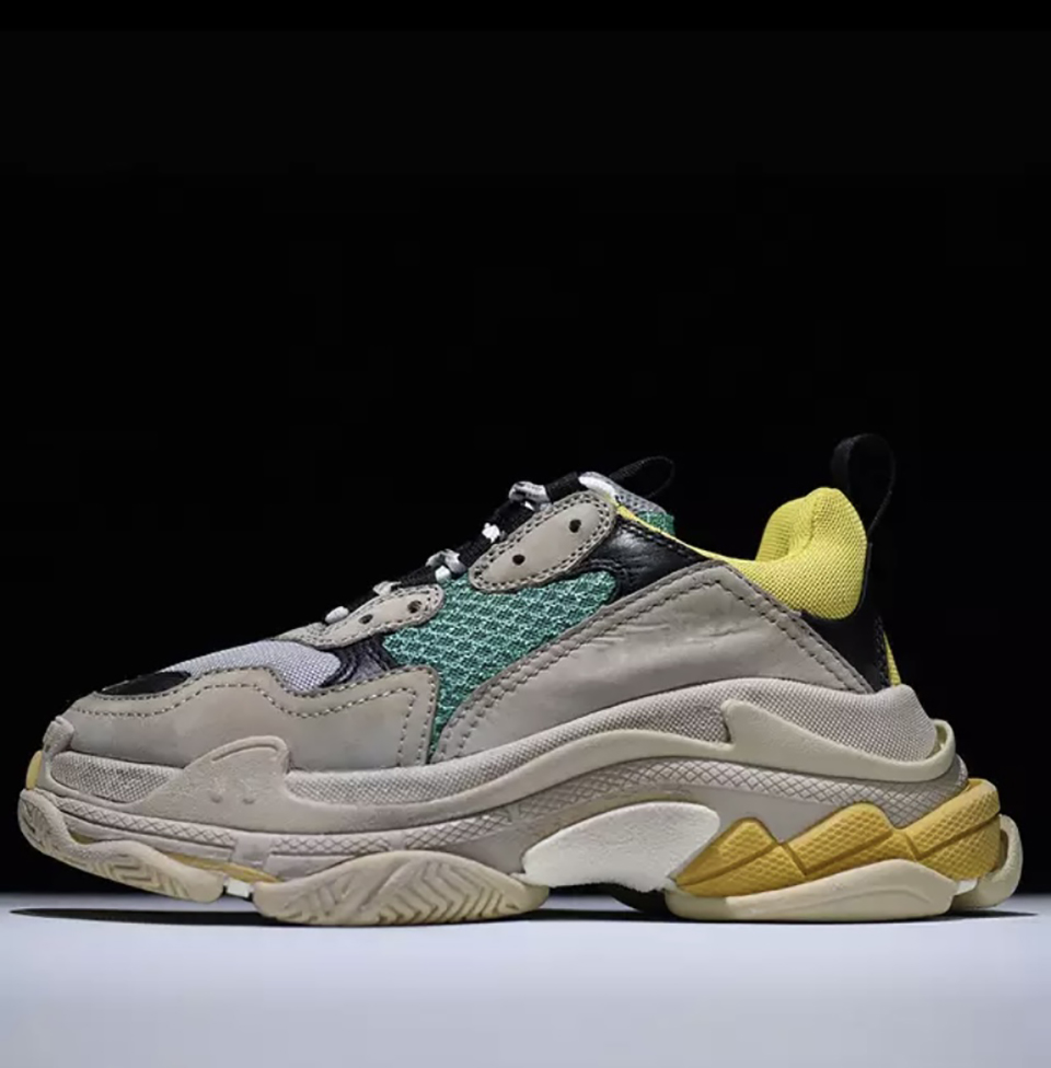 

2021 designer luxury brand daddy women shoes black Paris casual lace-up thick soled leather sneaker ladies mens size 35-45