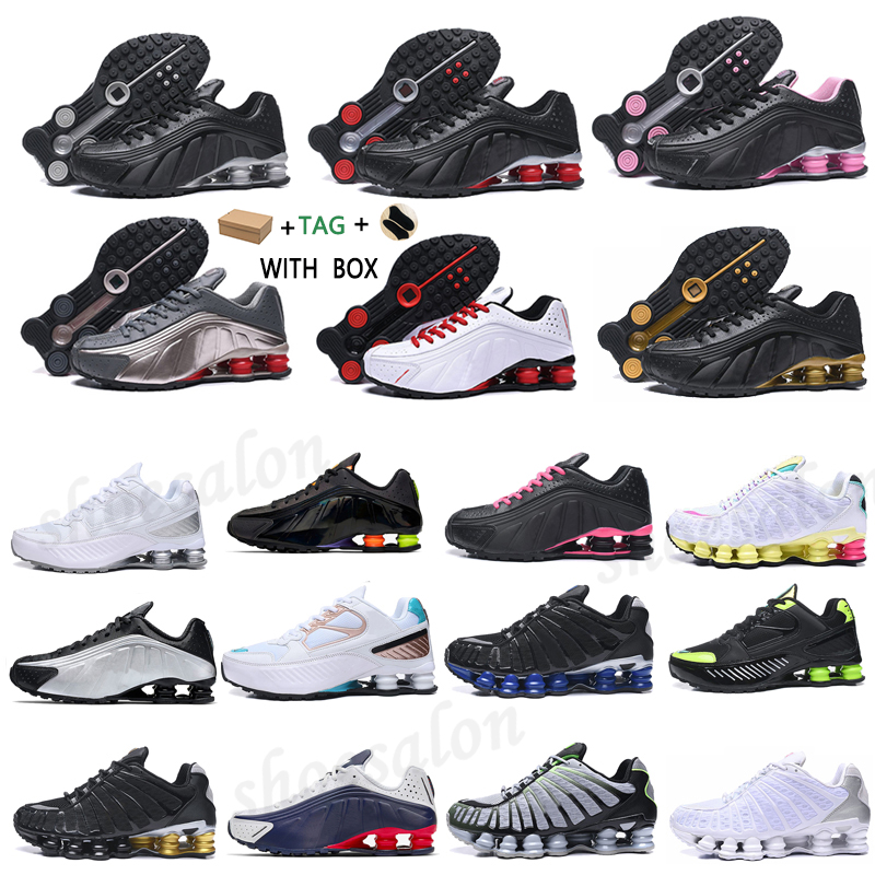 

2021 men women Top Quality Outdoor OG R4 Trainers Shox TL Casual Shoes Black Metallic Racer deliver Blue Navy Pink Neymar For sports K2R5 #58, Box