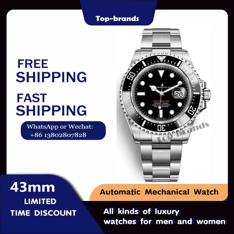 

Wristwatches Oyster Perpetual EA-DWELLER Deep Sea Adventure Sports Diving Watch Men's Automatic Mechanical Luxury Stainless Steel Waterproof, Black