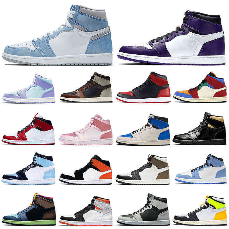 

Cheaper 1s Men Basketball Shoes 1 Hyper Royal Banned Bred Shadow Chicago Women Mens Trainers Sports Sneakers, 1s tie dye