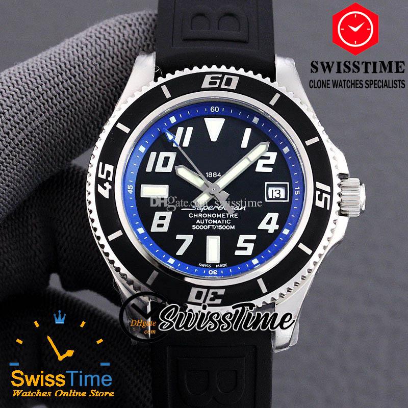 

42mm Diver Pro A1736402 Sport Watches A1736402.BA30 ETA 2824 Automatic Mens Watch Black Dial Blue Inner Steel Case Rubber Strap Wristwatches STBE SwissTime, C130e (2)