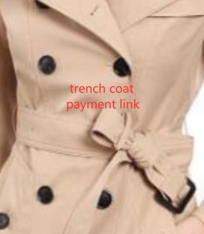 

Women Fashion England Middle Long Trench Coat/high Quality Brand Design Double Breasted Trench Coat Size -XXL 5 Colors, Black