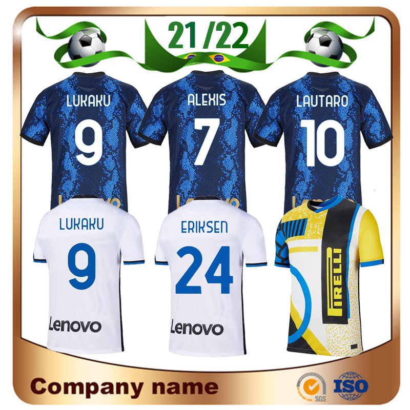 

2021 LUKAKU Soccer Jersey 21/22 home Blue ALEXIS SENSI KOLAROV VIDAL Maillots De Foot Shirt VECINO LAUTARO CANDREVA SKRINIAR football uniform, Away serie a