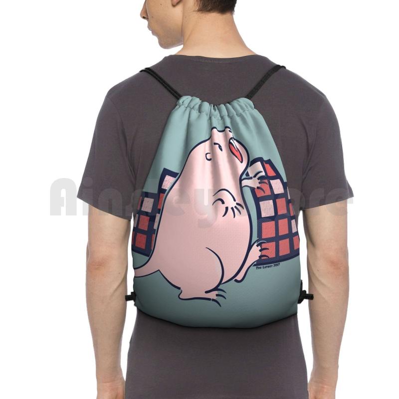 

Backpack Mole Rat Zilla Drawstring Bag Riding Climbing Gym Monsters Animals