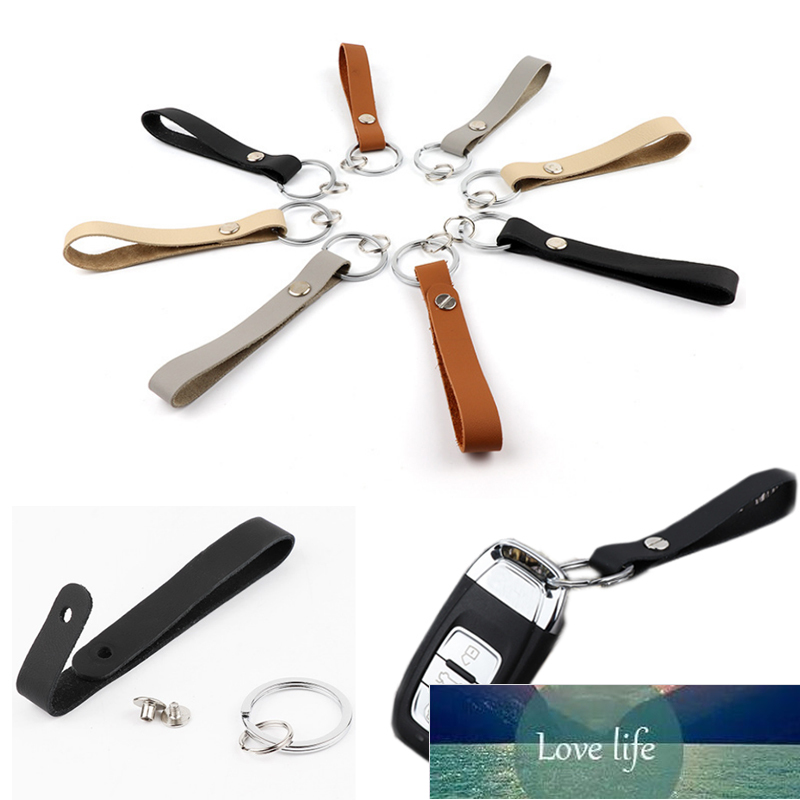 

Sale Handmade Men Leather Keychain Durable Vintage High Quality Fashion Keyring Cars Bag Women Accessories Gifts