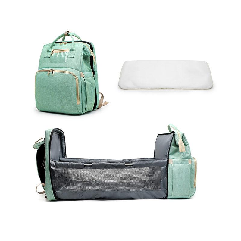 

Storage Bags 3 In 1 Multifunctional Diaper Backpack Folding Crib Maternity Nursing Bag Mommy Big Capacity Travel U3