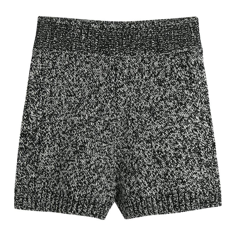 

Elina Autumn Casual Solid Gray Shorts Women Fashion Elastic Waist Knitted Short Elegant Straight Female Ladies IE Women, Bbsh2843