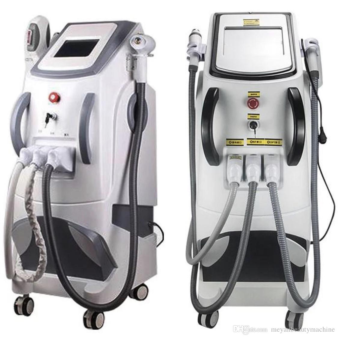 

3in1 IPL Machine SHR E-Light RF Nd Yag Permanent Picosecond Laser Hair Removal and Wash the eyebrow Tattoo remova Beauty Salon use OPT