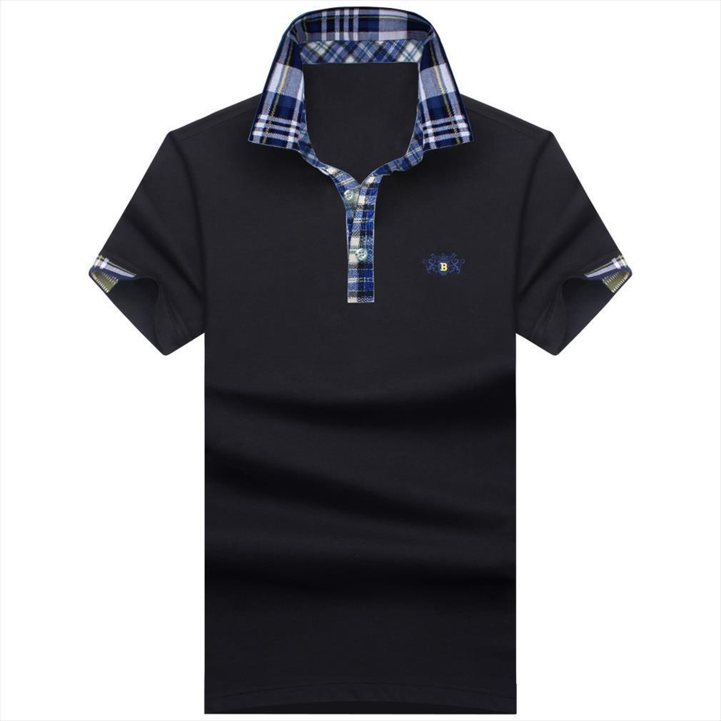 

brand designer cotton men polos short sleeve shirt brands jerseys plus size s 10xl, White;black