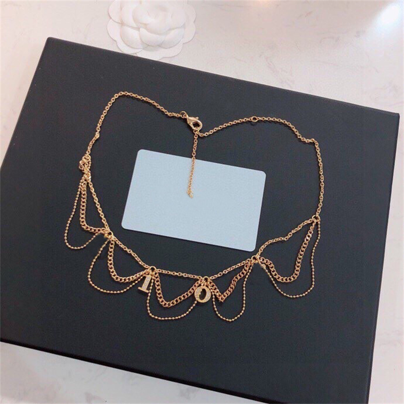 

Letter Necklaces Luxurys Quality Womens Designers Jewelry Women Designer Luxury Necklace Mens Jewellery Fashion