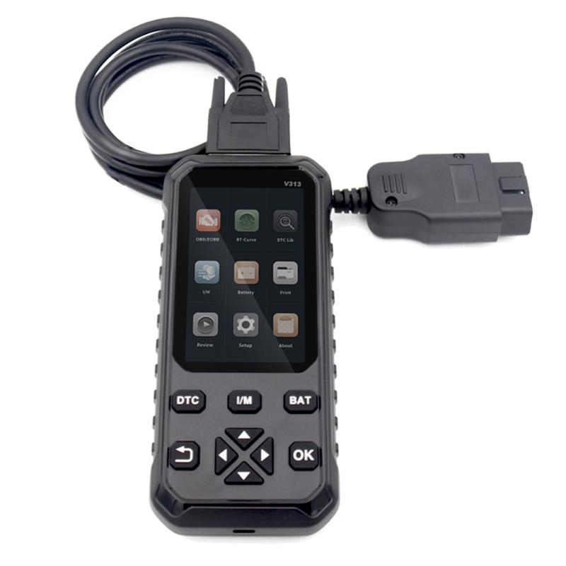 

Code Readers & Scan Tools V313 OBD II 2 Scanner OBD2 Car Engine Fault Reader With 12V Battery Tester CAN Diagnostic Tool