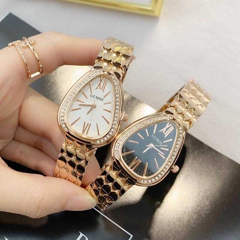 

Wrist watch Fashion Casual Analog Quartz Watch Women Leisure Brand Luxury Wristwatch Stainles Steel Lady Dress Party Clock Oringin BVL Model, Yellow gold