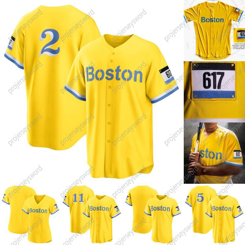 

Boston 2021 City Connect Xander Bogaerts Jersey Rafael Devers Enrique Hernandez J.D. Martinez Alex Verdugo Kevin Plawecki Christian Vazquez Carl Yastrzemski, Blue