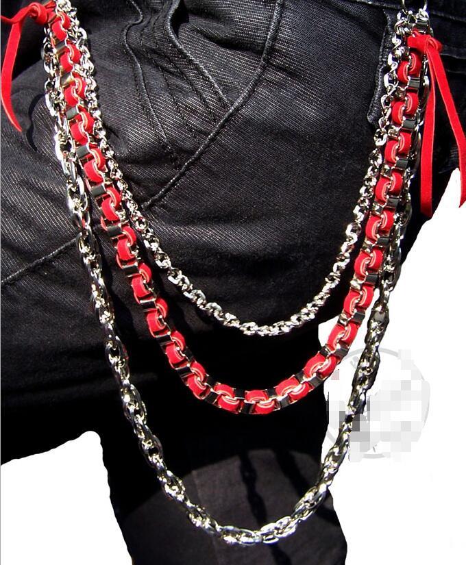 

Keychains 1pcs Long Metal Wallet Belt Chain Rock Punk Pants Trendy Denim Key Ring Men's Hip Hop Jewelry