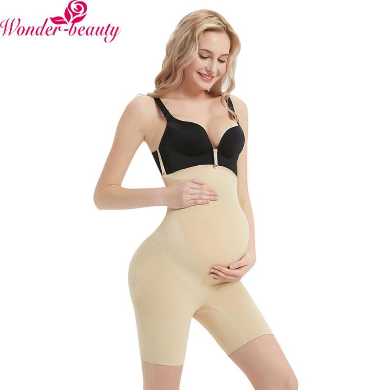 

Women' Shapers WonderBeauty Pregnancy Support Belly Bands Supports Corset Prenatal Care Underwear Shorts Shapewear Pregnant, Beige
