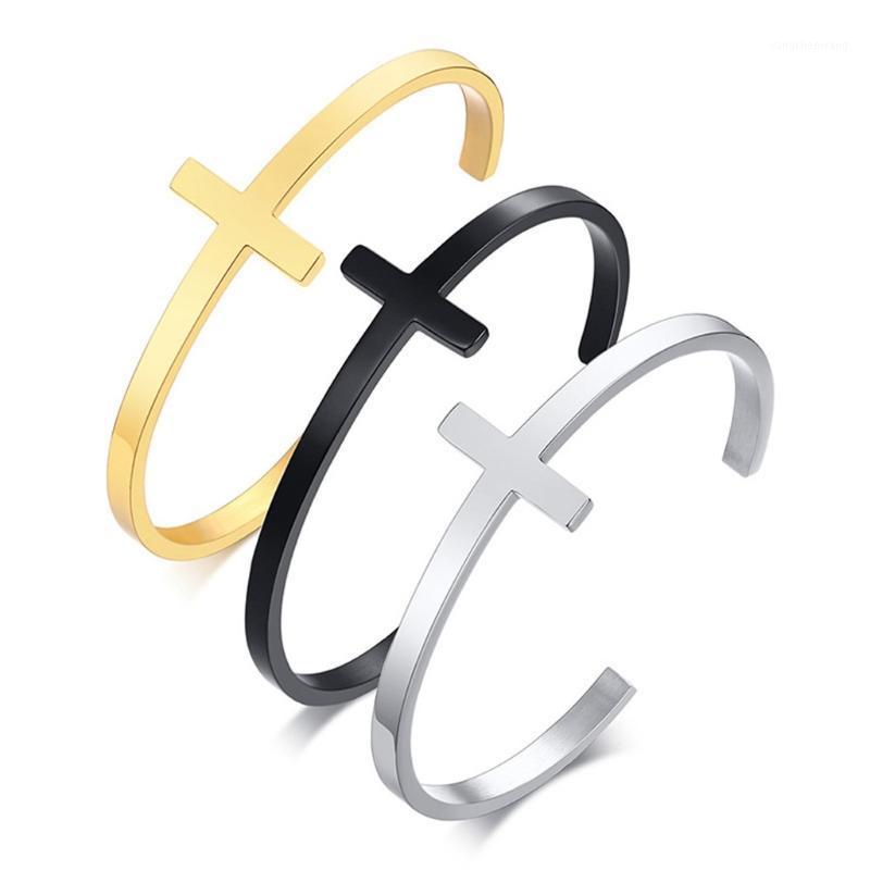 

Stainless Steel Cross Bracelet Religious Bible Christian Jewelry Bangle