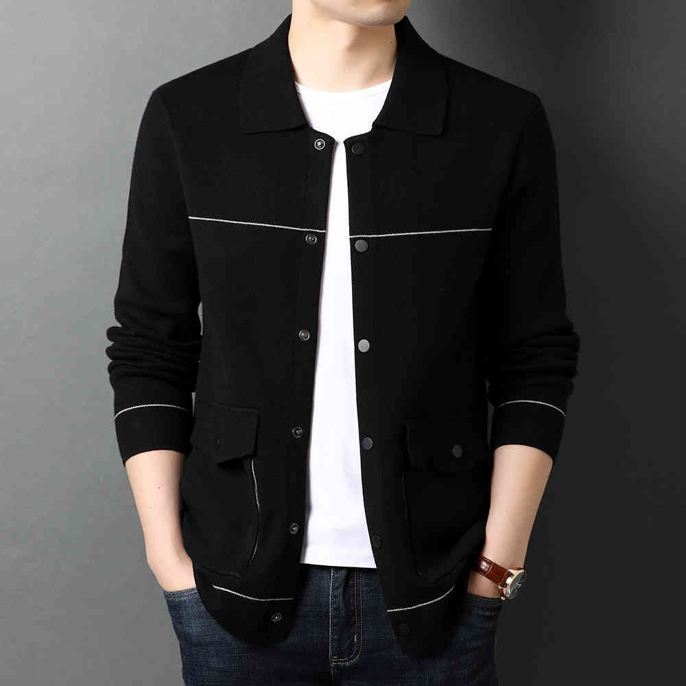 

Men's Sweaters casual coat, jacket high quality knitted or crocheted, design for men, winter clothes BNH4, 1# shoe box