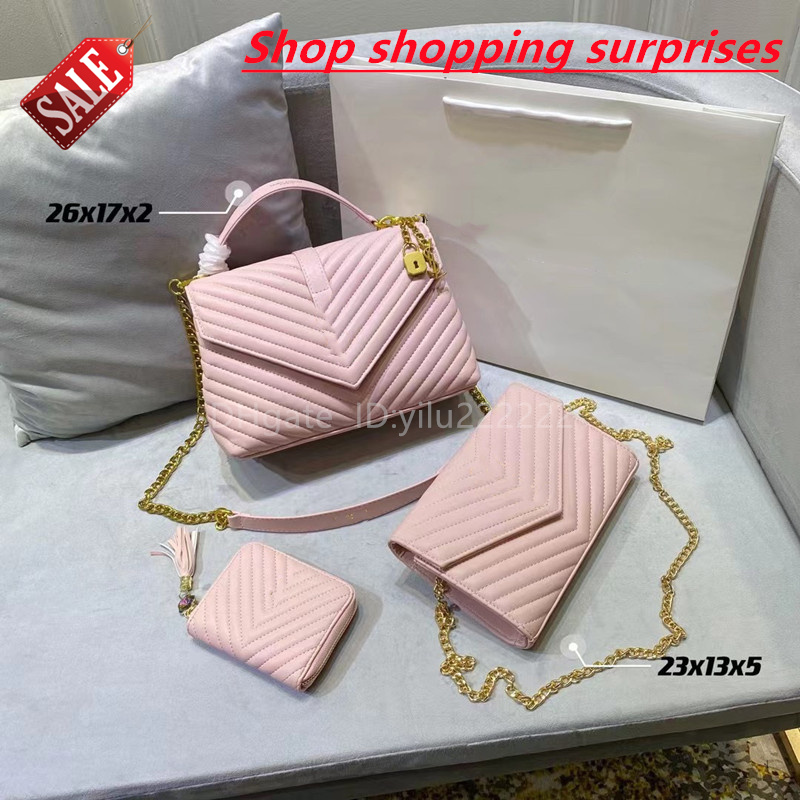 

20SS Fashion high quality Lou vdeng women's bag retro luxury designer original leather messenger double shoulder zipper portable woman beauty, Split