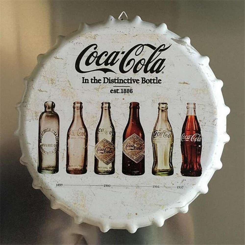 

Cola Round BOTTLE Cap Vintage Tin Sign Bar Pub Home Wall Decor Retro Metal Art Poster