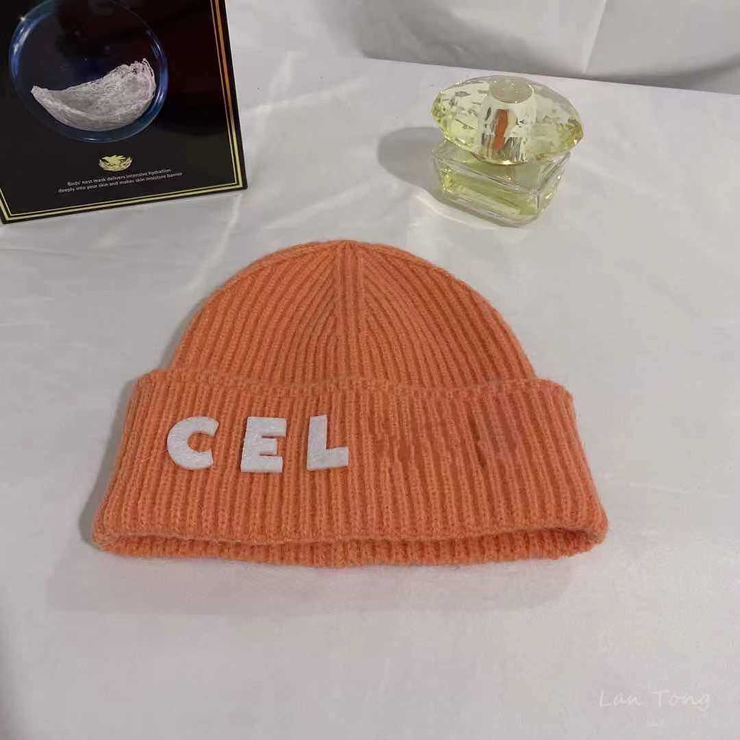 

Autumn winter 21 new net red wool cel.. ~ letter knitted landlord brand men's and women's warm cold hat tide