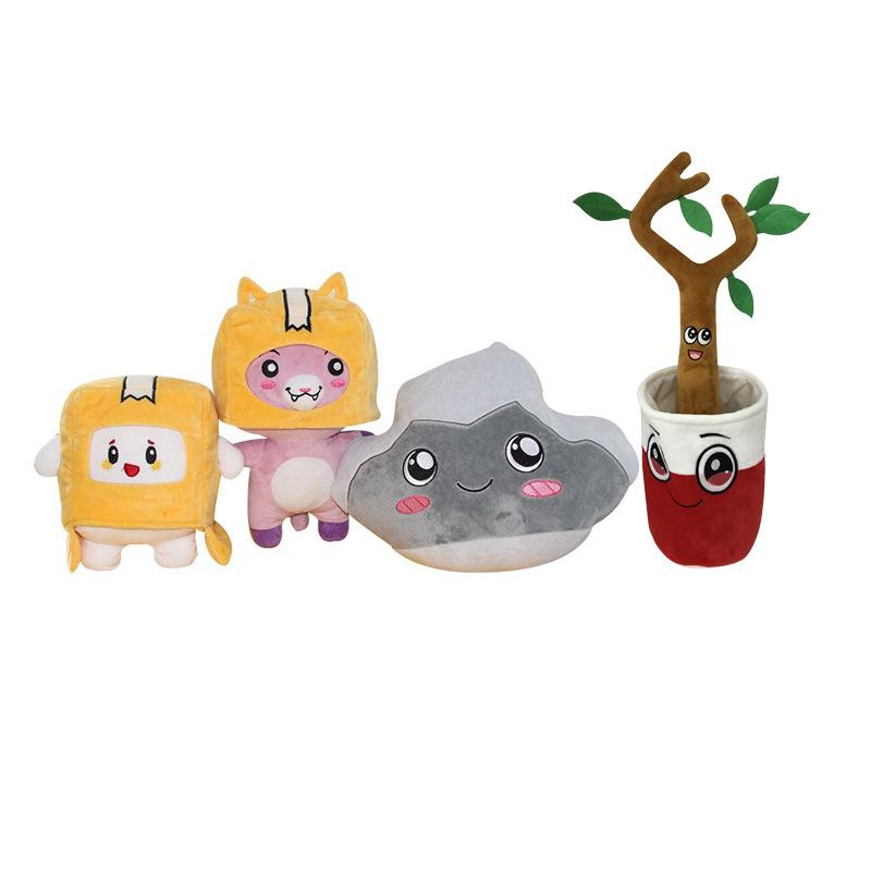 

Party Decoration Glow In Dark Lankyboxs Plush Toy Foxy Removable Cartoon Robot Children's Gift Luminous Lanky Boxs Cushion Gifts