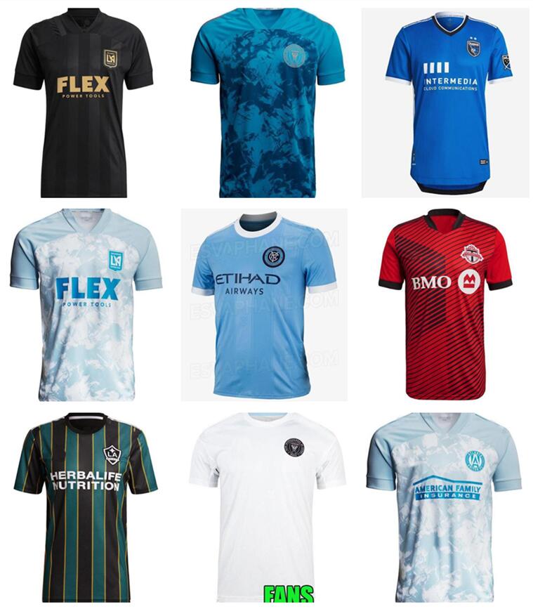 

MLS 2021 Parley Primeblue kit inter Miami CF soccer jersey 2022 LOS ANGELES LA GALAXY 21 22 Higuain BECKHAM Atlanta united lafc PRE football shirts fans version