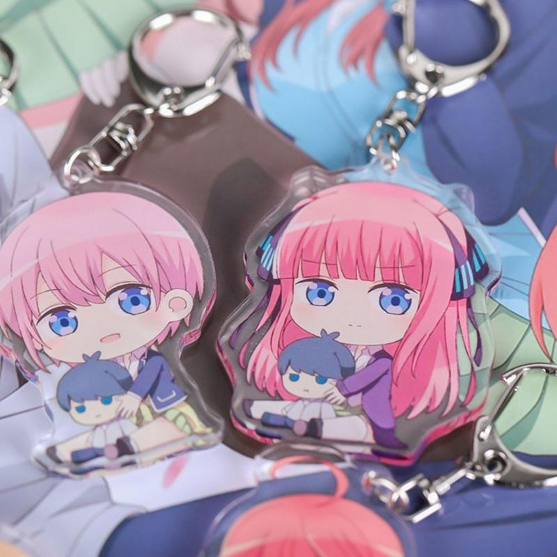 

Keychains 1Pc Nakano Miku Loli Acrylic Figure Keychain Pendants Gifts Anime Go-Toubun No Hanayome The Quintuplets, Silver
