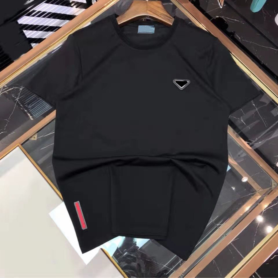 

Mens Casual Tshirts Summer Breathabl Tees Street Wears Tops Shirts Unisex Fit Letters Printed T Shirt Round Neck Short Sleeves EU size -L, Black