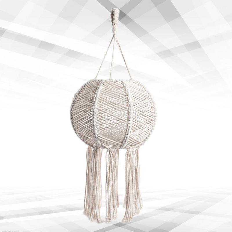 

Lamp Covers & Shades Hand-woven Lampshade Delicate Lantern Shade Creative Hanging Cover For Home Bedroom Wedding Po (Roend La