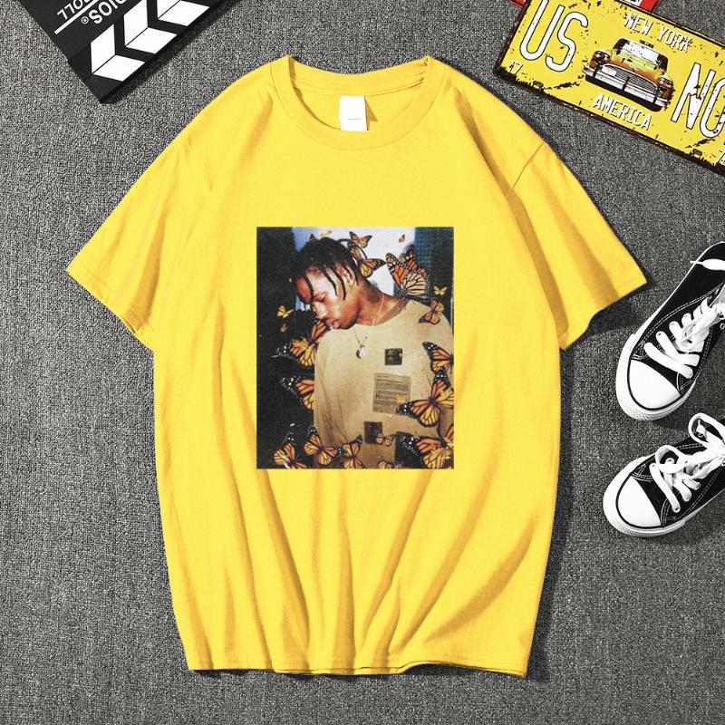 

Mens T-Shirts 2021 Butterfly Men T Shirt Effect Rap Music Cover High Quality Summer Face Material ManTops T-shirt Plus Size, Black