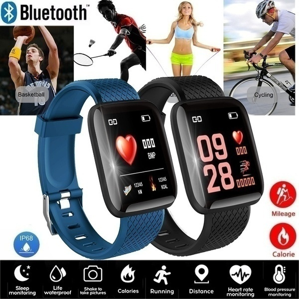 

2021 d13 smartwatch 116 plus heart rate wristband sports watches band waterproof smart watch for ios android dropshipping