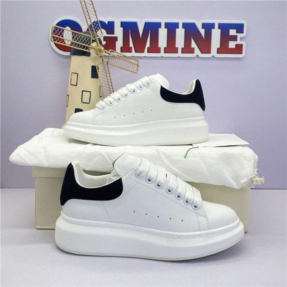 

[With Box] Men Women Designers Shoes Mens Leather Lace Up Thick sole High Platform Oversized Sneaker fashion White Black Outdoors Casual, Hope to know