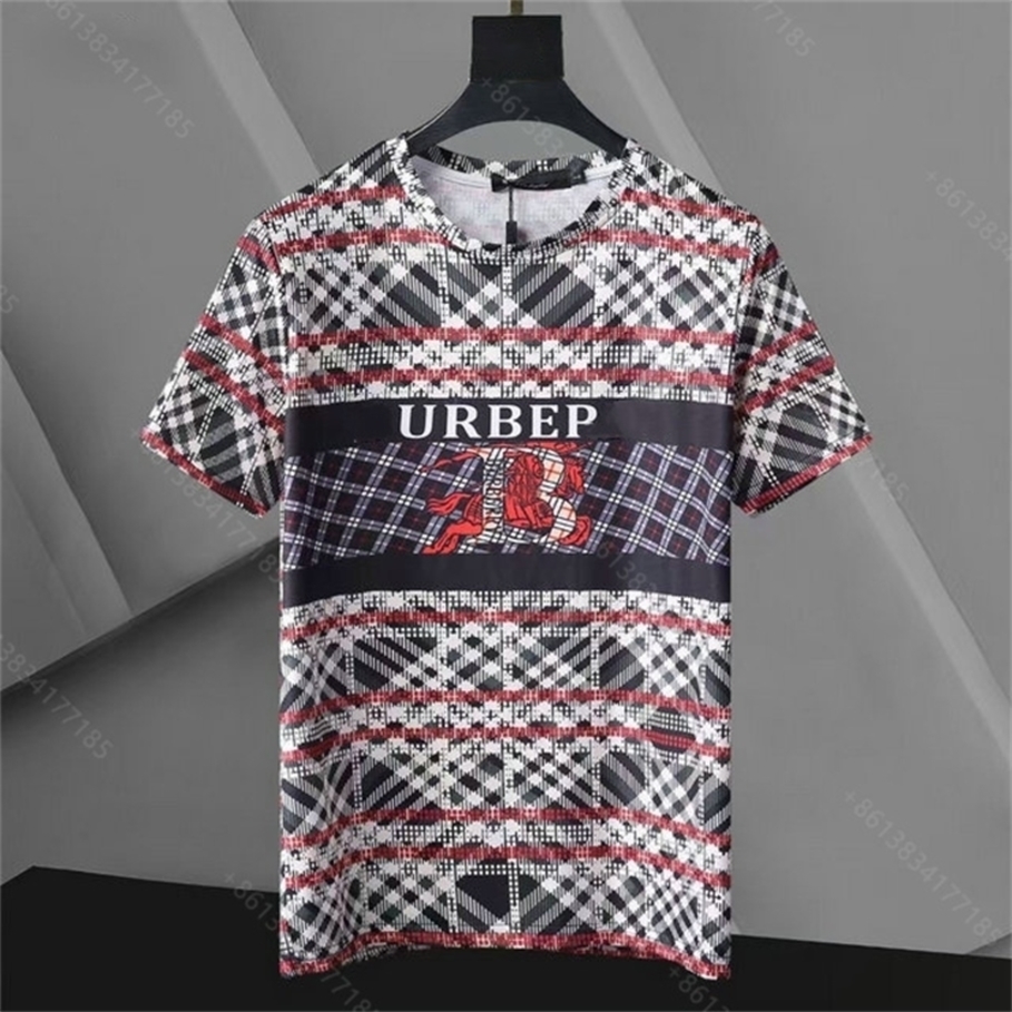 

Fashion T Shirt for men cotton Designer clothes short sleeve hoodies shirt stripes Burb / erry brand boys tee round neck pullover wholesale summer clothing XXXXL