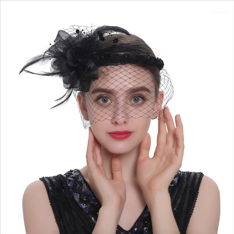 

Hair Clips & Barrettes 1PC Women Flapper Feather Headband Band 1920s Vintage Gatsby Party Accessories For 2022, Golden;silver