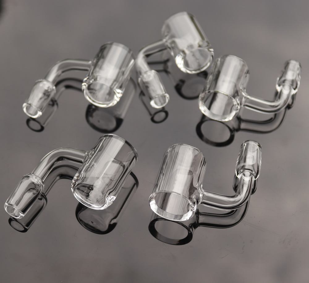 

Factory Round bottom quartz banger accessories 14mm male Dia.25mm 90 degree for dab rig and glass bong