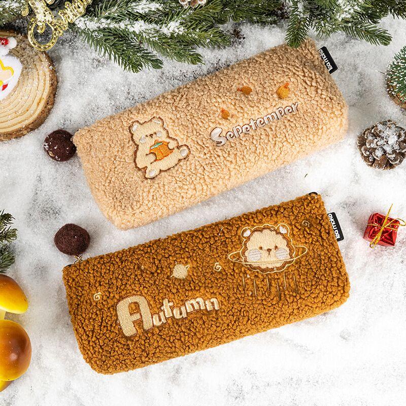 

Bentoy Milkjoy Student School Pencil Bag Kawaii Dog Japan Korea Fashion Large Capacity Cute Pen Box Girls Cosmetic Cases Holder Bags
