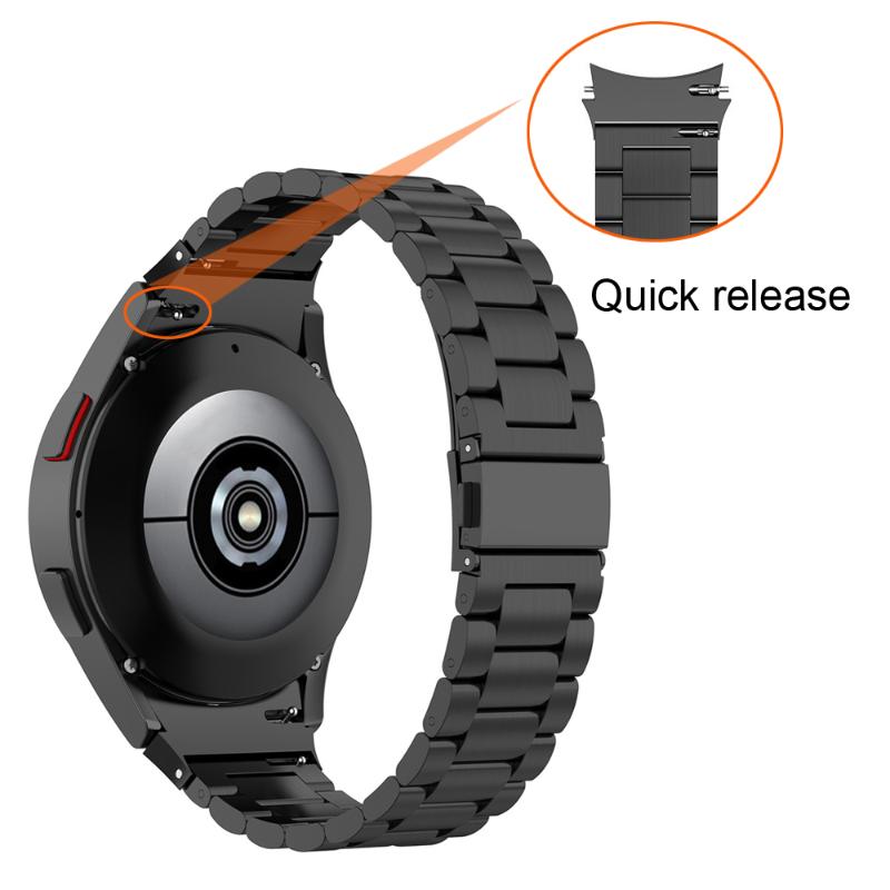

Watch Bands For Galaxy 4 Classic 46mm 42mm Band No Gaps Stainless Steel Strap 44mm 40mm Bracelet Curved End