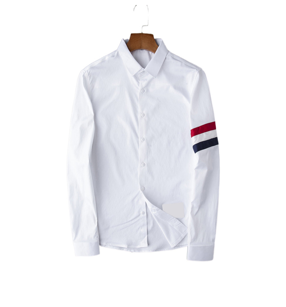 

21Brand New Fashion Long Sleeve Slim Men Dress Shirt Designer 3XL YN045 High Quality Solid Male Clothing Fit Business Shirts